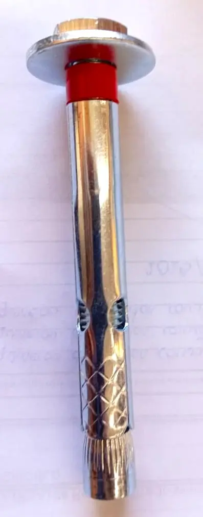 PERNO ANCLAJE  CAMISA( ANCHOR BOLT) M6X8X60 ZINCADO 