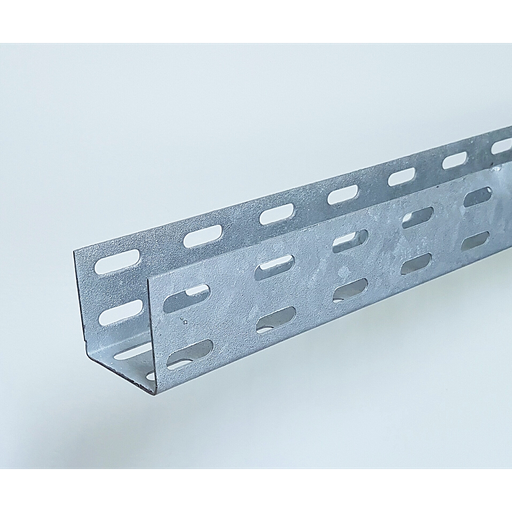 PORTACABLE RANURADA 3.8X3.8CM "U" TIRA 3m  (Chapa #14)