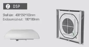 Ventilador de techo para tablero eléctrico con display digital. 230V AC. IP53.